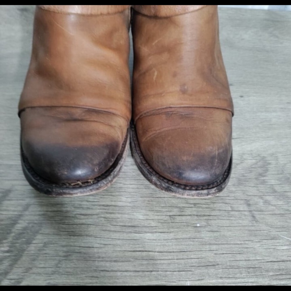 Freebird by Steven Tan Leather Booties with Braided Detail - Picture 4 of 8